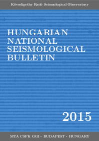 Hungarian National Seismological Bulletin 2015