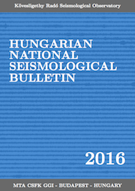 Hungarian National Seismological Bulletin 2016
