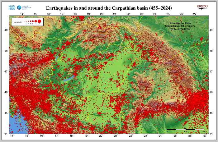 Earthquake map
